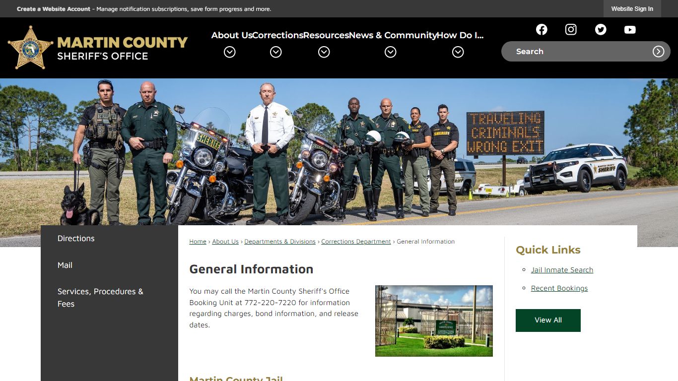 General Information | Martin County Sheriff's Office, FL